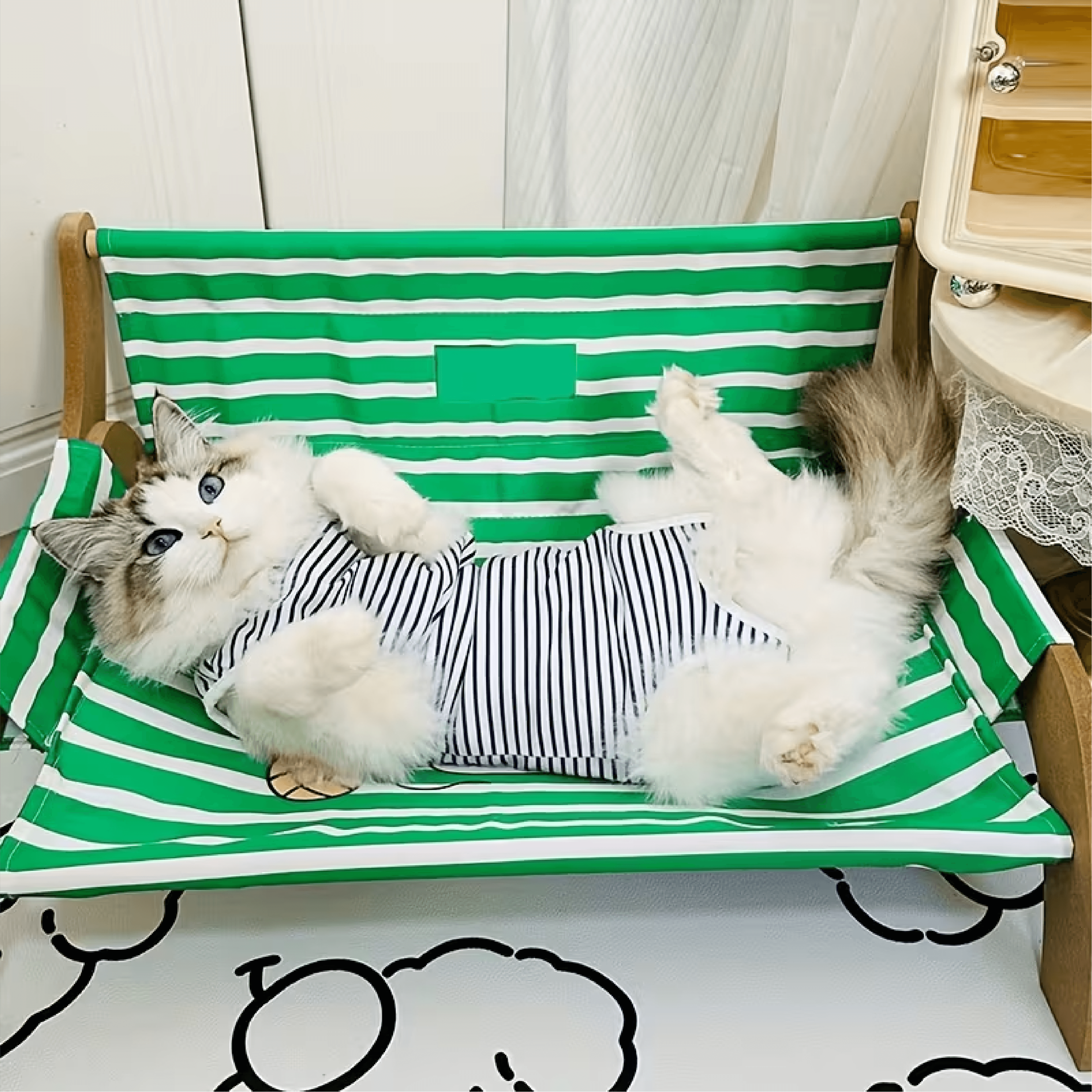 Post-Surgery Recovery Shirt, Stripes - Image 4