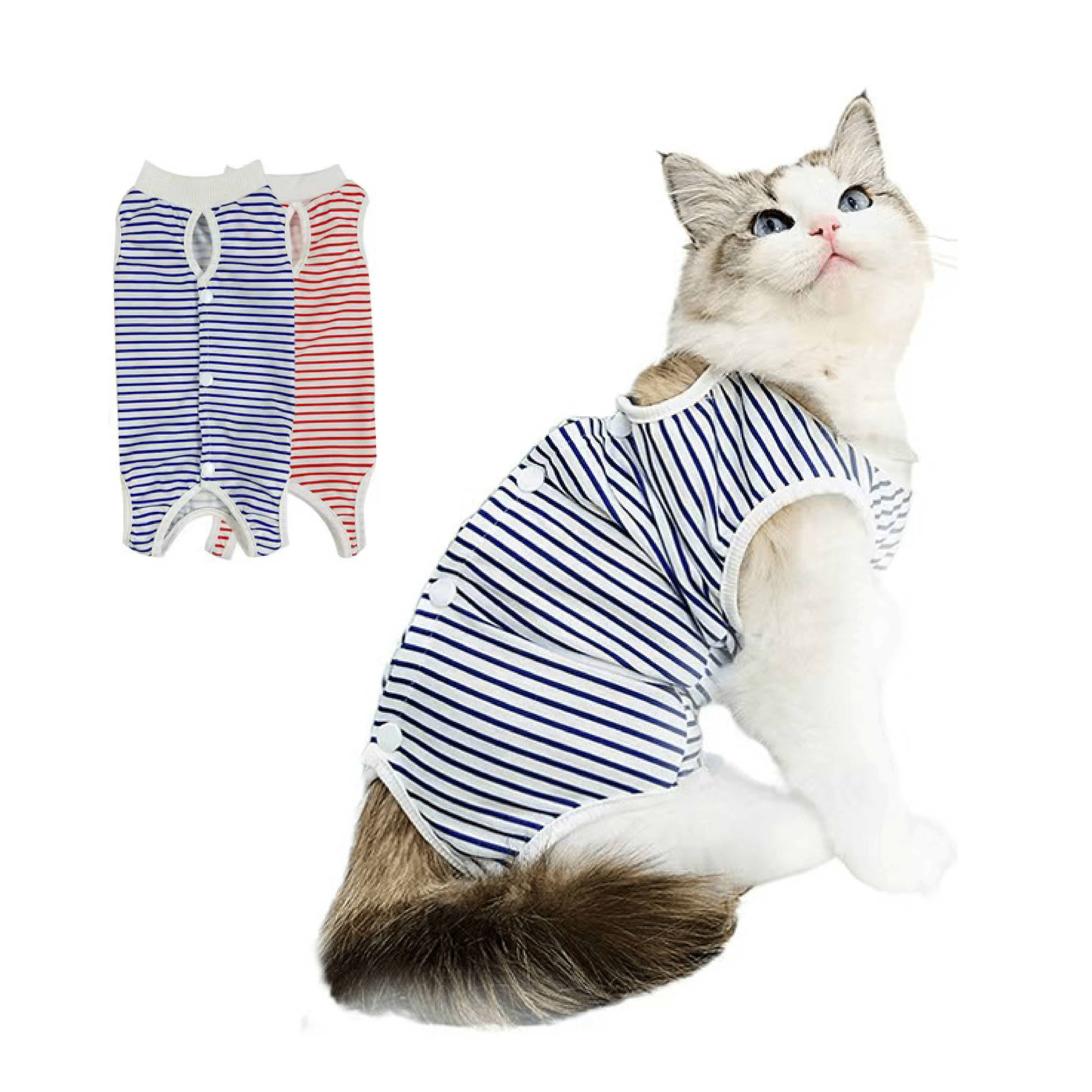 Post-Surgery Recovery Shirt, Stripes